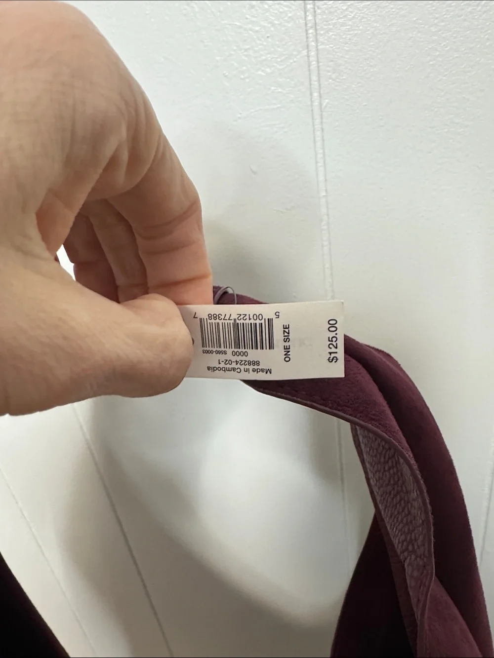 Banana republic vegan leather slouchy tote new maroon - Picture 2 of 8